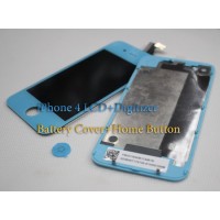 LCD digitizer assembly for iphone 4 4G home button back cover full set